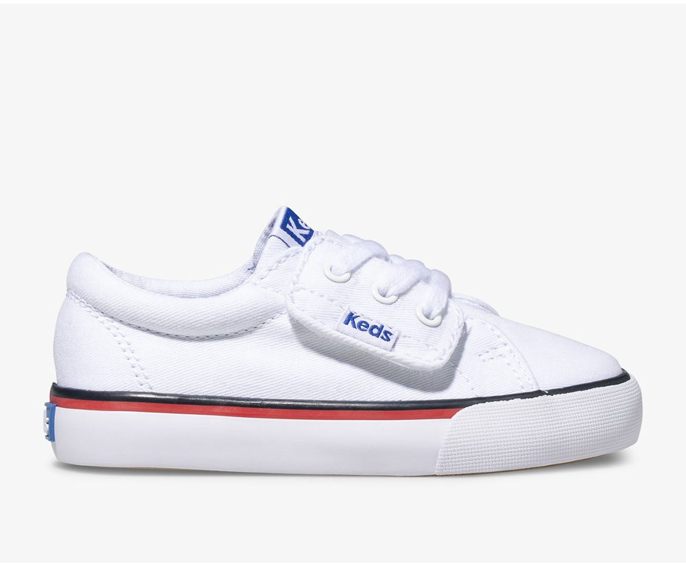 Zapatillas Keds Niños Blancas - Jump Kick Jr. Lona - 327-BXYKTZ